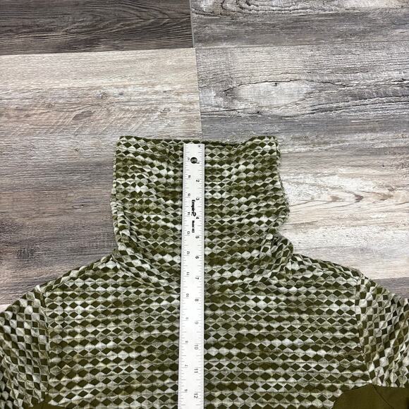 Nike Pro Hyperwarm Green White Womens M Roll Neck Pullover Top Sweatshirt EUC - Picture 7 of 10